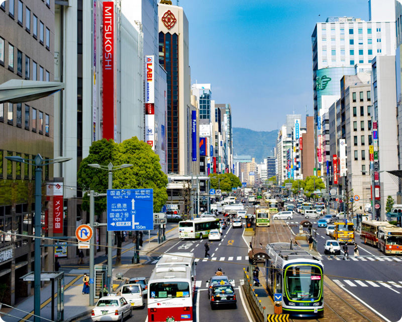 中国地域の街並み