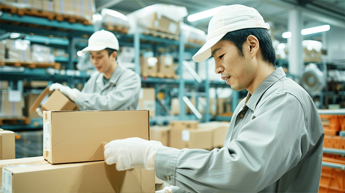 笠岡市茂平町／大手企業での運搬　発送や出荷作業　1300円　土日祝